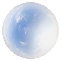 16K blue clouded skydome HDRi panorama